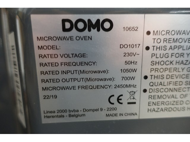 Micogolfoven domo - afbeelding 3 van  3