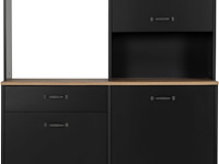 Microgolfkast manchester - 119x41x180cm - helvezia eiken design - afbeelding 1 van  7