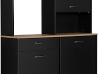 Microgolfkast manchester - 119x41x180cm - helvezia eiken design - afbeelding 3 van  7