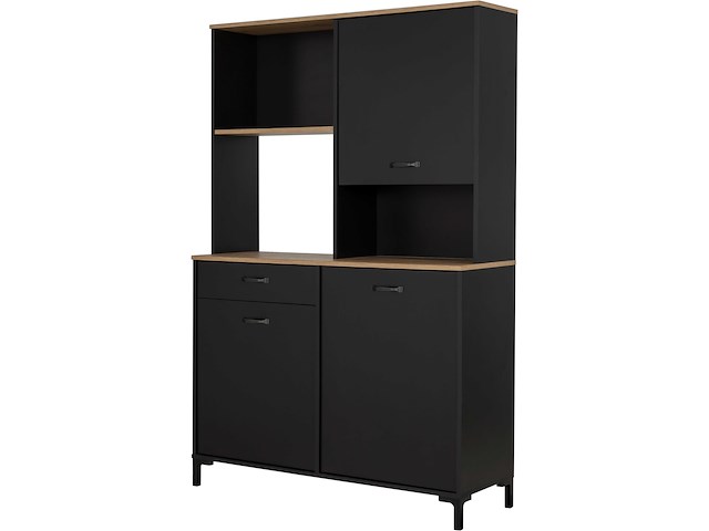 Microgolfkast manchester - 119x41x180cm - helvezia eiken design - afbeelding 4 van  7