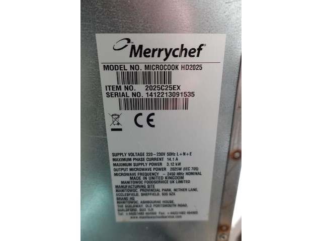 Microgolfoven merrychef - afbeelding 5 van  6