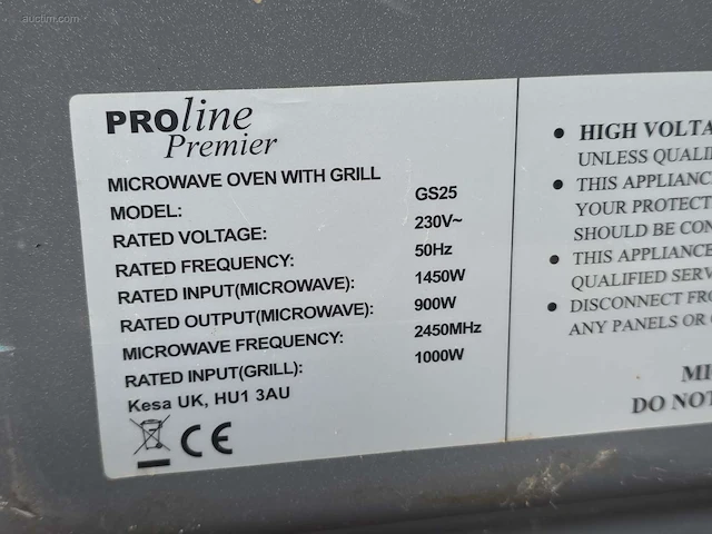 Microgolfoven proline gs25 - afbeelding 3 van  3
