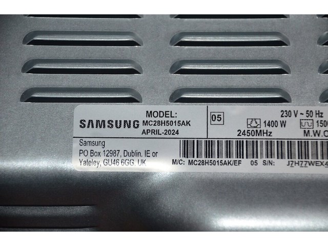 Microgolfoven samsung mc28h5015ak (b430) - afbeelding 5 van  6