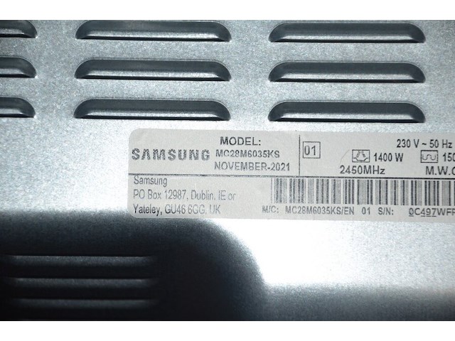 Microgolfoven samsung mc28m6035ks (b427) - afbeelding 6 van  7