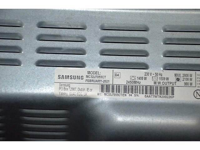 Microgolfoven samsung mc32j7055ct, niet compleet (b427) - afbeelding 6 van  7