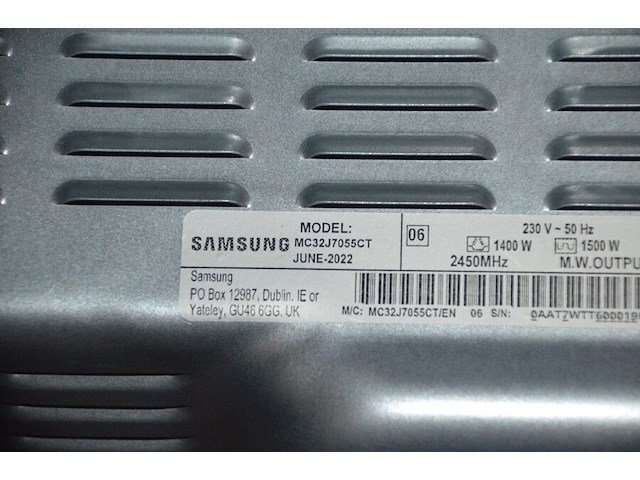 Microgolfoven samsung mc32j7055ct, niet compleet (b427) - afbeelding 5 van  6