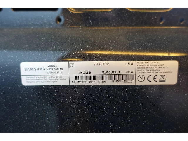 Microgolfoven samsung - afbeelding 3 van  3
