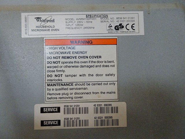 Microgolfoven whirlpool - afbeelding 3 van  3