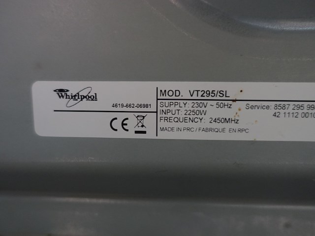 Microgolfovern whirlpool - afbeelding 4 van  6