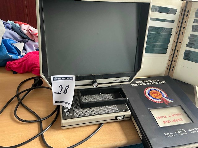 Micron 355 microfiche-lezer - afbeelding 2 van  2