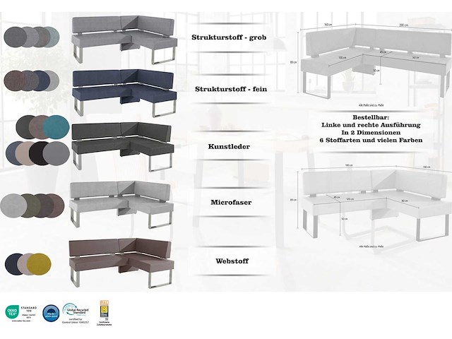 Microvezel hoekbank - afbeelding 5 van  6