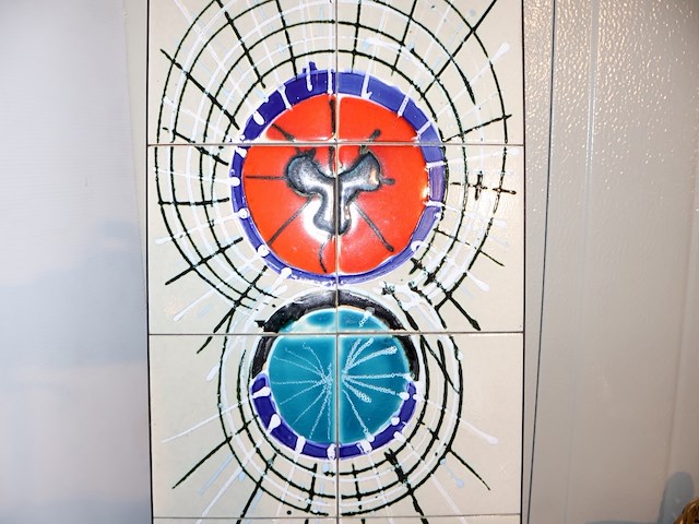 Mid-century wandpaneel - afbeelding 3 van  5