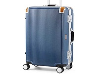 Middelgrote zwitserse militaire 4-wiel draaibare hardside koffer 24" pacific blue