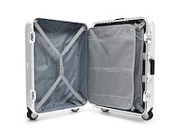 Middelgrote zwitserse militaire 4-wiel draaibare hardside koffer 24" pacific blue - afbeelding 3 van  6