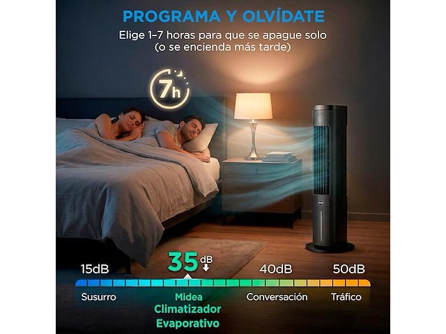 Midea 5 l 3-in-1 toren aircooler - afbeelding 4 van  5