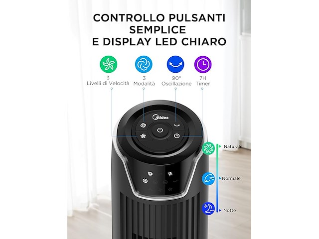 Midea torenventilator - afbeelding 2 van  3