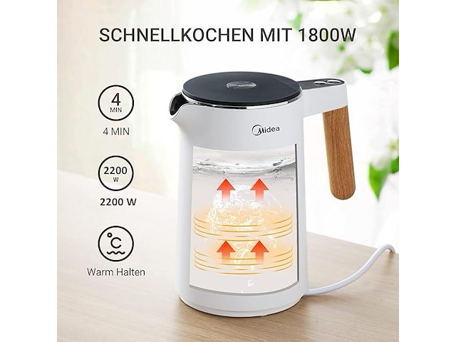 Midea waterkoker - afbeelding 2 van  6
