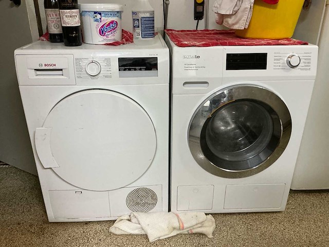 Miele - bosch wasmachine en droogkast - afbeelding 1 van  6