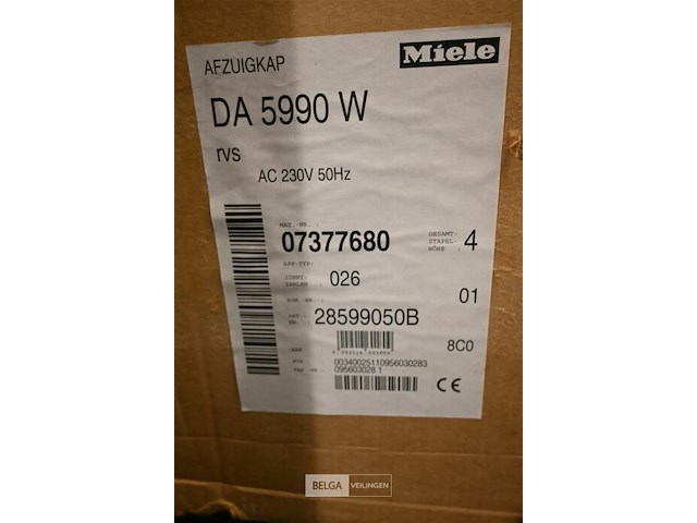 Miele dampkap - afbeelding 3 van  5