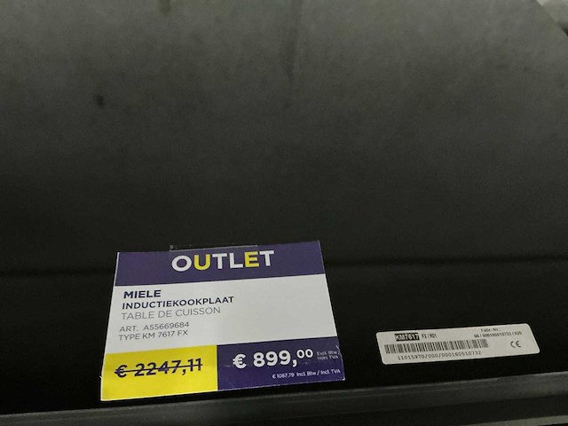 Miele km 7617 fx inductiekookplaat - afbeelding 3 van  3