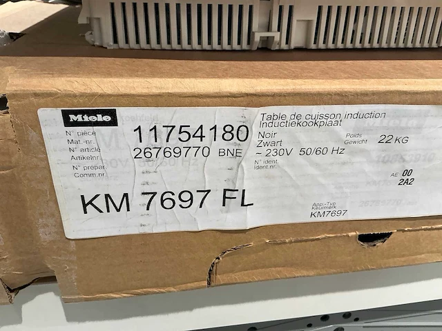 Miele km 7697 fl inductiekookplaat - afbeelding 3 van  4