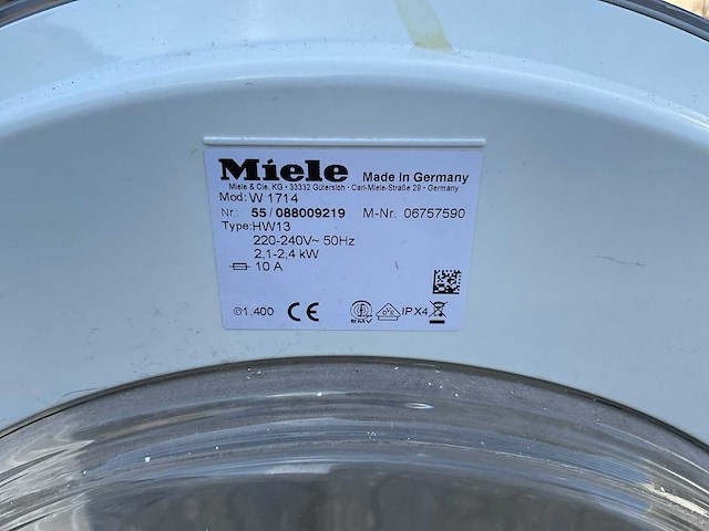 Miele softtronic w1714 wasmachine - afbeelding 5 van  6