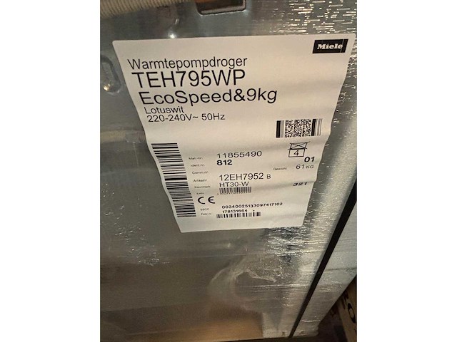 Miele teh795wp - nieuwe droogkast wamtepomp - afbeelding 3 van  15