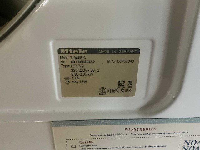 Miele w3985 wasmachine (2x) - afbeelding 7 van  11