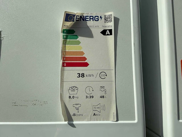 Miele web375 wps wasmachine - afbeelding 7 van  10