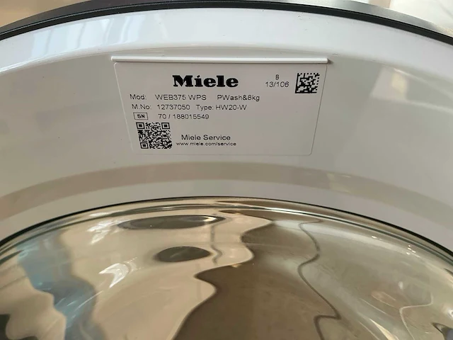 Miele web375 wps wasmachine - afbeelding 9 van  10
