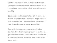 Miele weg375wps - nieuwe wasmachine - afbeelding 4 van  5