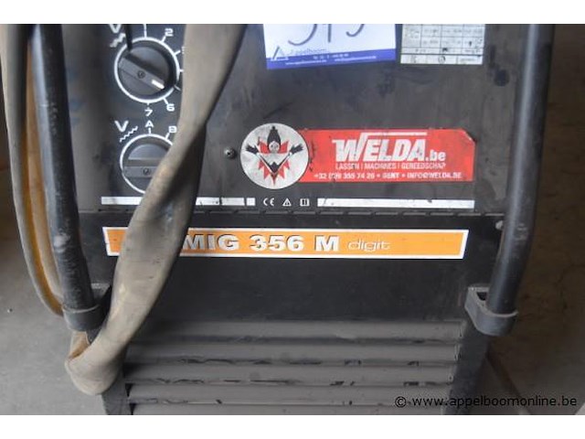Mig/mag digitaal lastoestel leon mig 356 m digit, cap 350amp - afbeelding 2 van  3