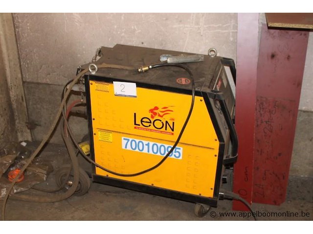 Mig/mag lasapparaat, leon welda, mig 356 micro, met af 56.4r h draadaanvoerunit, 300a, 230v/400v, werking niet gekend - afbeelding 1 van  6