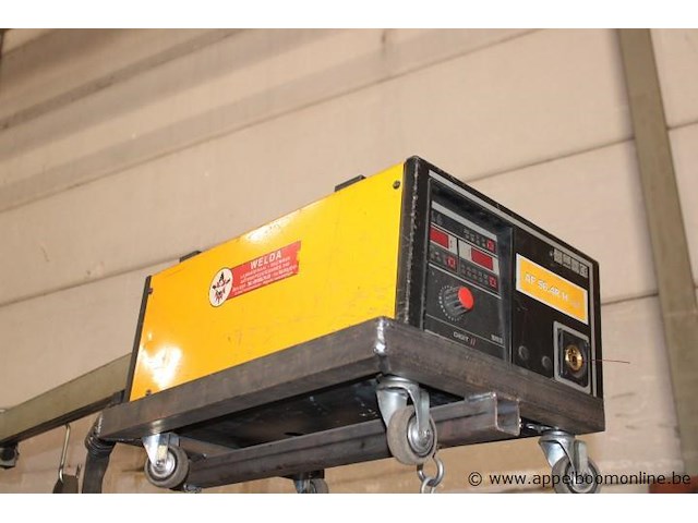 Mig/mag lasapparaat, leon welda, mig 356 micro, met af 56.4r h draadaanvoerunit, 300a, 230v/400v, werking niet gekend - afbeelding 5 van  6
