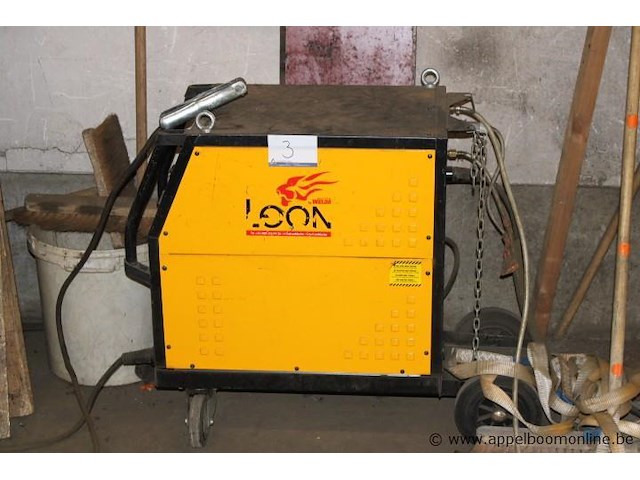 Mig/mag lasapparaat, leon welda, mig 356 micro, met af 56.4r h draadaanvoerunit, 300a, 230v/400v, werking niet gekend - afbeelding 1 van  5