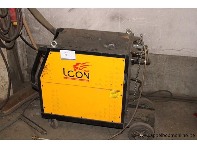 Mig/mag lasapparaat, leon welda, mig 356 micro, met af 56.4r h draadaanvoerunit, 300a, 230v/400v, werking niet gekend - afbeelding 1 van  5