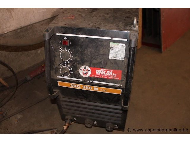 Mig/mag lasapparaat, leon welda, mig 356 micro, met af 56.4r h draadaanvoerunit, 300a, 230v/400v, werking niet gekend - afbeelding 2 van  5