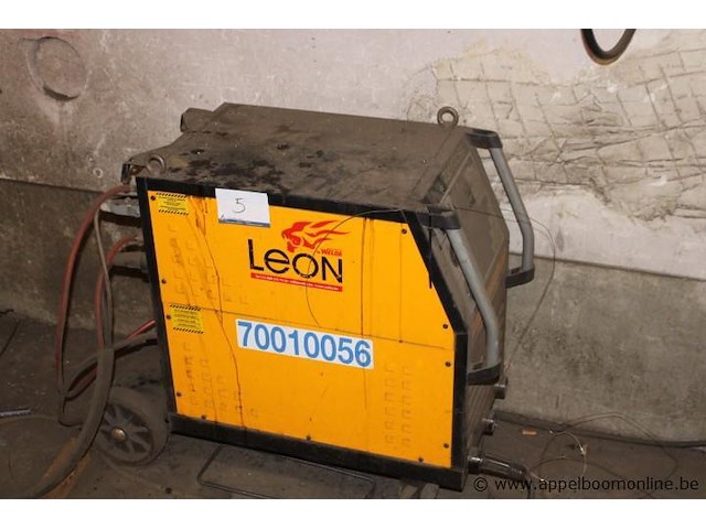 Mig/mag lasapparaat, leon welda, mig 356 micro, met af 56.4r h draadaanvoerunit, 300a, 230v/400v, werking niet gekend - afbeelding 1 van  5