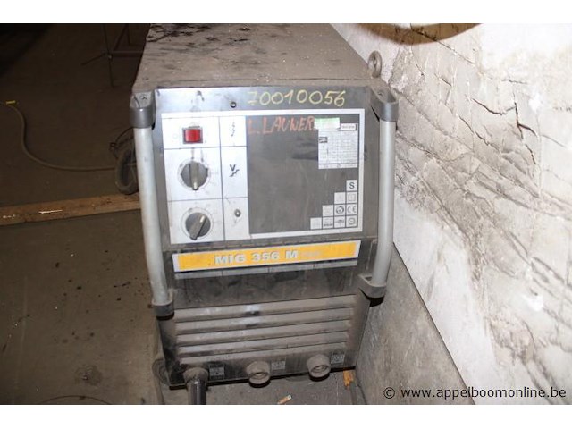 Mig/mag lasapparaat, leon welda, mig 356 micro, met af 56.4r h draadaanvoerunit, 300a, 230v/400v, werking niet gekend - afbeelding 2 van  5