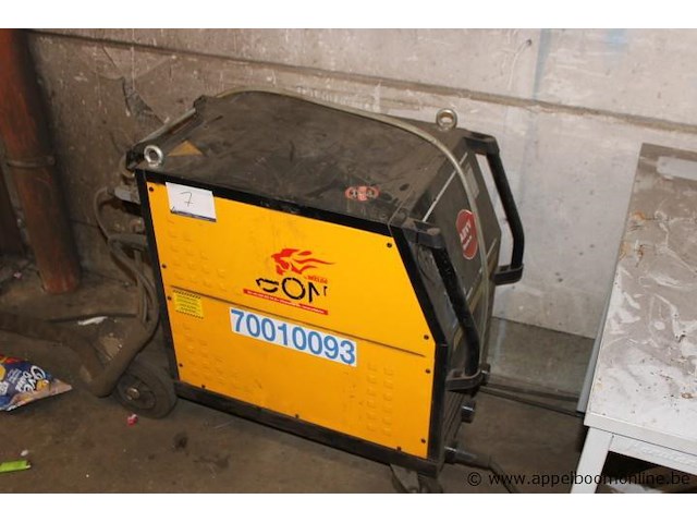 Mig/mag lasapparaat, leon welda, mig 356 micro, met af 56.4r h draadaanvoerunit, 300a, 230v/400v, werking niet gekend - afbeelding 1 van  5