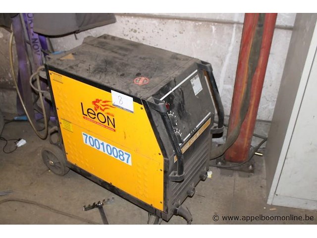 Mig/mag lasapparaat, leon welda, mig 356 micro, met af 56.4r h draadaanvoerunit, 300a, 230v/400v, werking niet gekend - afbeelding 1 van  5