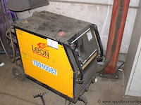 Mig/mag lasapparaat, leon welda, mig 356 micro, met af 56.4r h draadaanvoerunit, 300a, 230v/400v, werking niet gekend