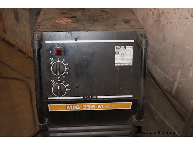 Mig/mag lasapparaat, leon welda, mig 356 micro, met af 56.4r h draadaanvoerunit, 300a, 230v/400v, werking niet gekend - afbeelding 2 van  5