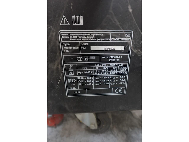 Mig/mag lasapparaat multimotive 220 - afbeelding 5 van  5