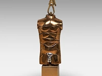 Miguel berrocal (1933-2006), 'microdavid' pendant, bronze 6 cm. (2.35 in.) - afbeelding 2 van  8