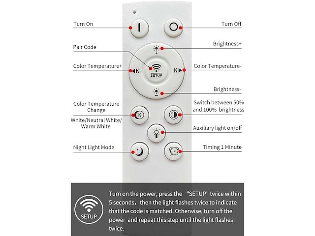 Mikeru dimbare moderne led-hanglamp (120 cm) - afbeelding 3 van  5
