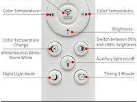 Mikeru dimbare moderne led-hanglamp (120 cm) - afbeelding 3 van  5