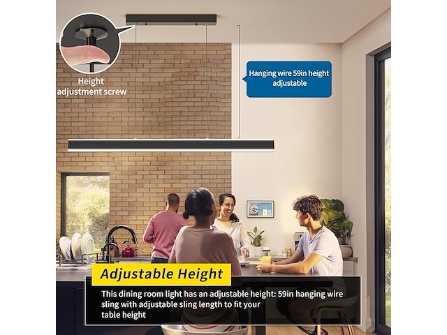 Mikeru led hanglamp (120 cm) - afbeelding 4 van  6