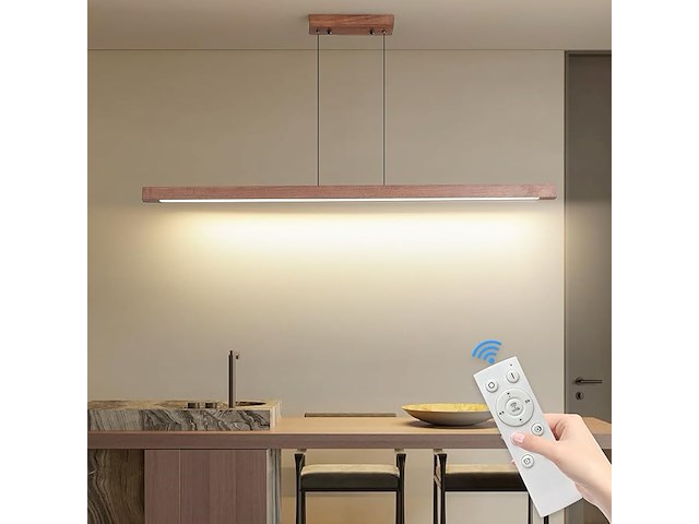Mikeru walnoot led hanglamp (120 cm) - afbeelding 1 van  6