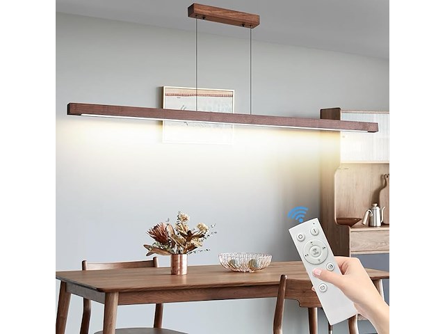 Mikeru walnoot led hanglamp (150 cm) - afbeelding 1 van  6